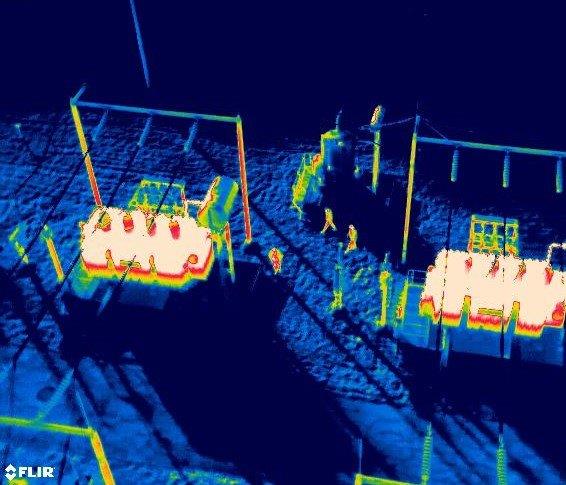 Inspektion Überwachung Thermografie Wärmebildkamera Drohnen